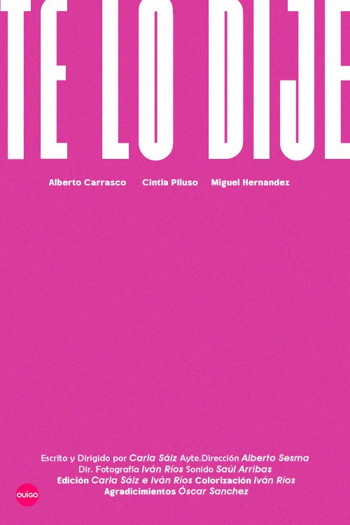 Te Lo Dije постер