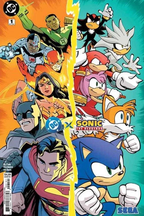 DC x Sonic the Hedgehog постер