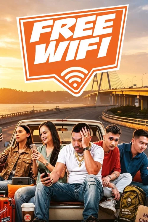 Free Wifi постер