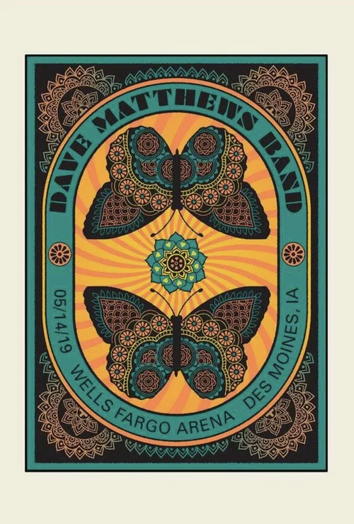 Dave Matthews Band: Wells Fargo Arena - Des Moines, IA - 5/14/19 постер