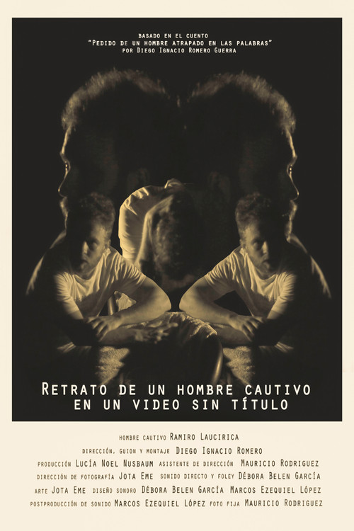 Retrato de un hombre cautivo en un video sin título постер