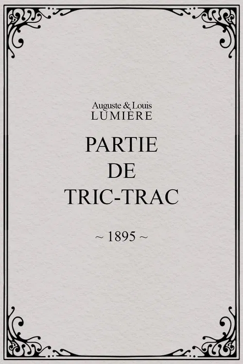 Partie de tric-trac постер