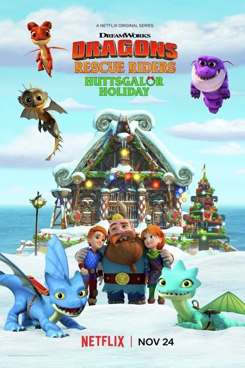 Dragons: Rescue Riders: Huttsgalor Holiday постер