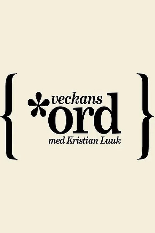 Veckans ord постер