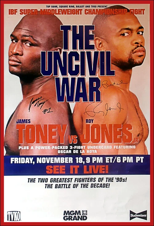 James Toney vs. Roy Jones Jr постер