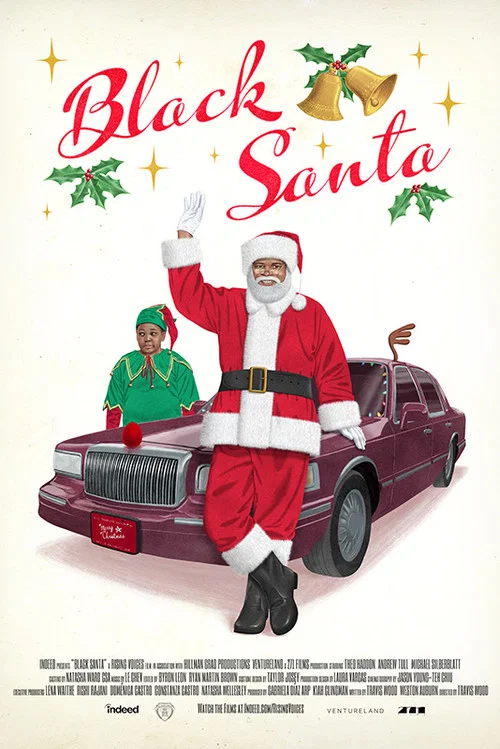 Black Santa постер