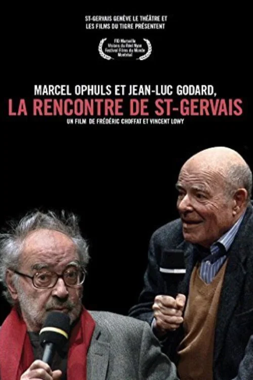 Marcel Ophuls et Jean-Luc Godard, La rencontre de St-Gervais постер