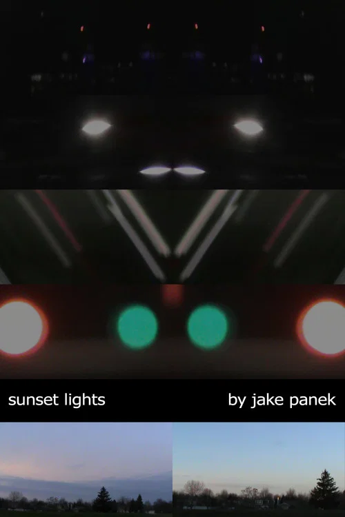 sunset lights постер