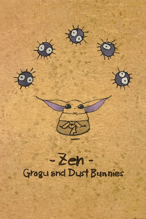 Zen - Grogu and Dust Bunnies постер