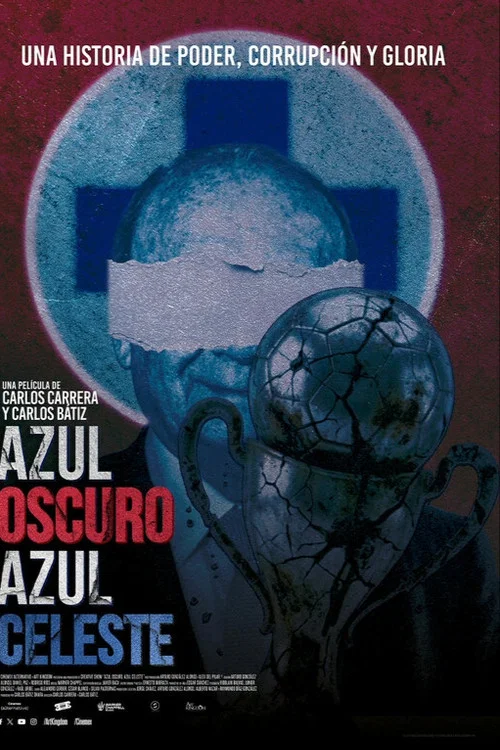 Azul oscuro, azul celeste постер