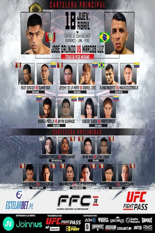 FFC 74: Galindo vs. Luz постер