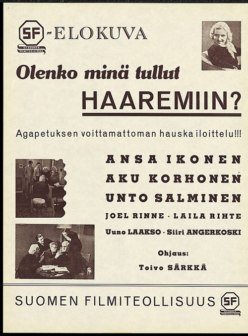 Olenko minä tullut haaremiin постер
