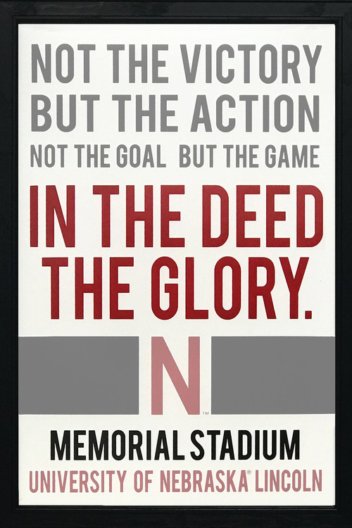 In the Deed the Glory: Memorial Stadium постер