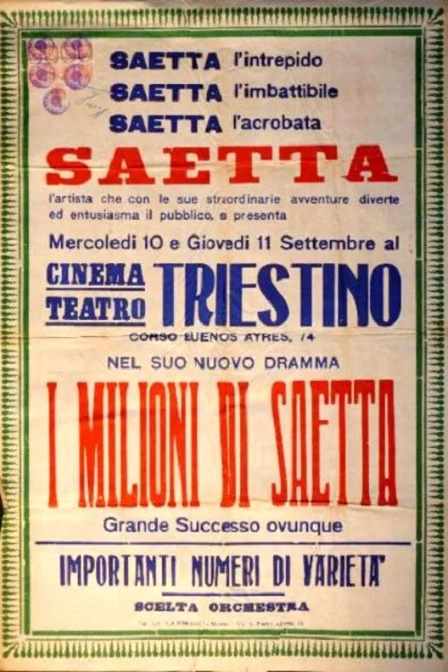 I milioni di Saetta постер
