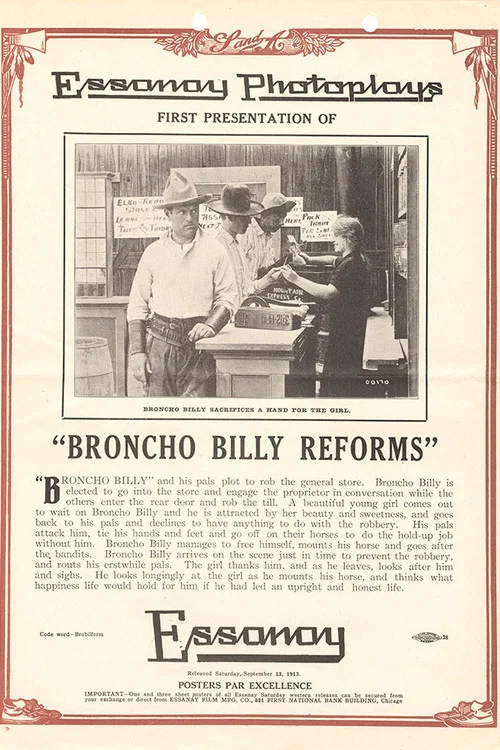 Broncho Billy Reforms постер