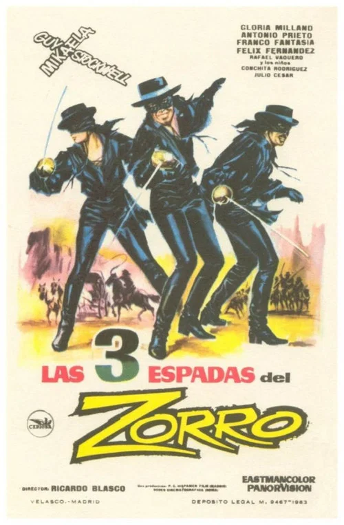 Le tre spade di Zorro постер