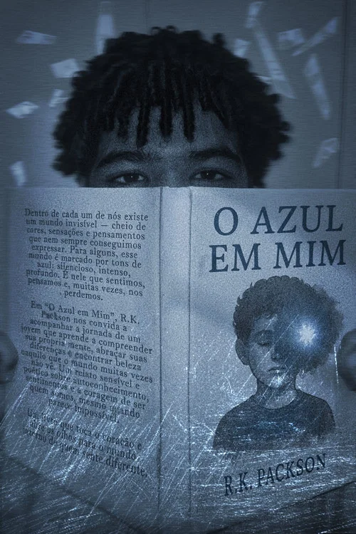 entrelinhas azuis постер