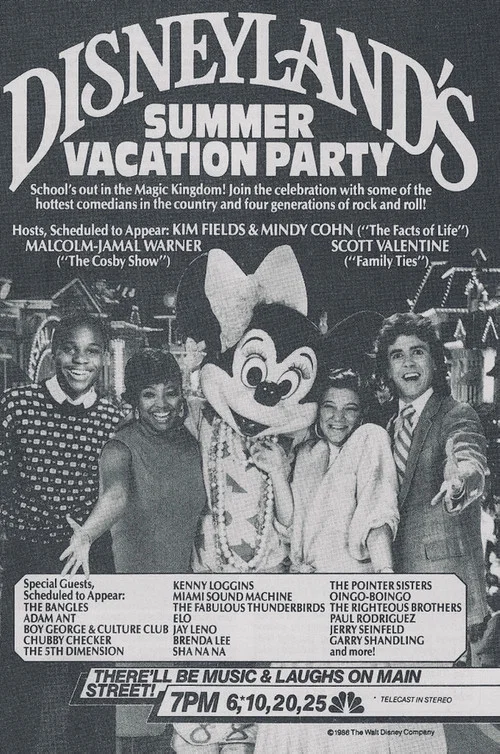 Disneyland's Summer Vacation Party постер