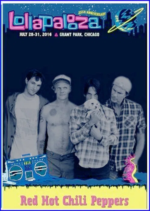 Red Hot Chili Peppers: Lollapalooza, Chicago 2016 постер