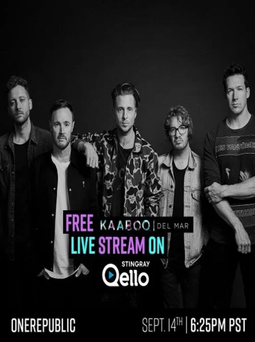 OneRepublic Live Kaaboo Del Mar Festival постер