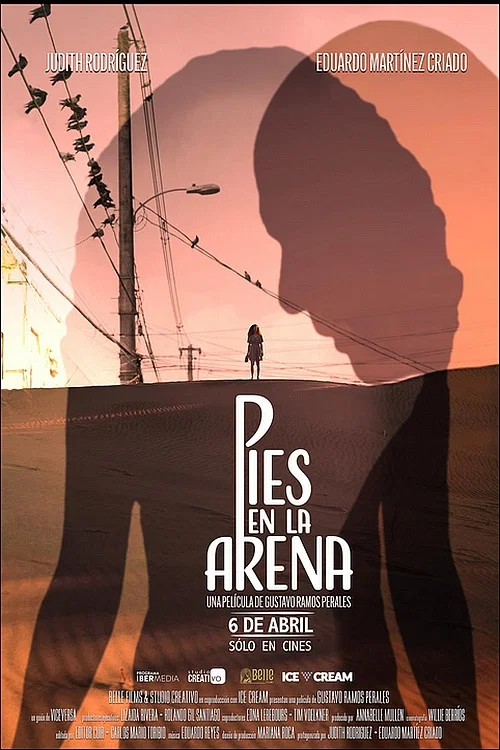 Pies en la arena постер