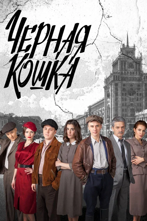 Чёрная кошка постер