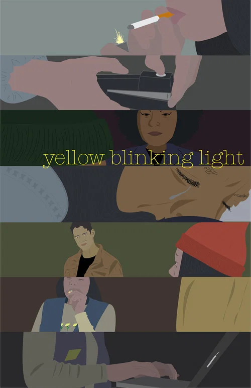 Yellow Blinking Light постер