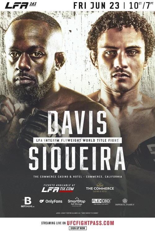 LFA 161: Davis vs. Siqueira постер