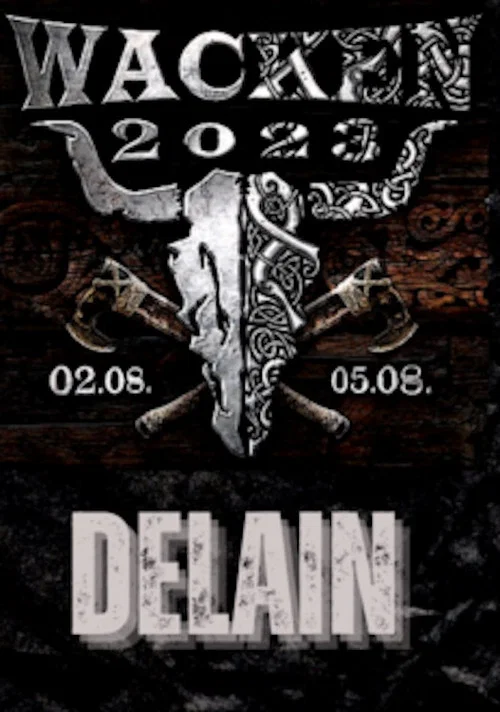 Delain Live At Wacken 2023 постер