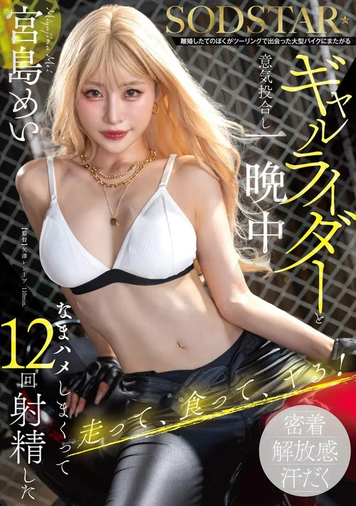 離婚したてのぼくがツーリングで出会った大型バイクにまたがるギャルライダーと意気投合し一晩中なまハメしまくって12回射精した 宮島めい постер