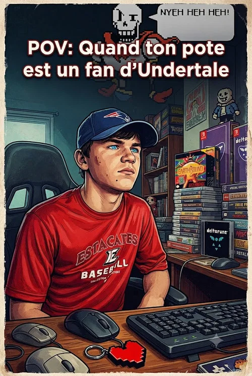 Quand ton pote est un fan d'Undertale постер
