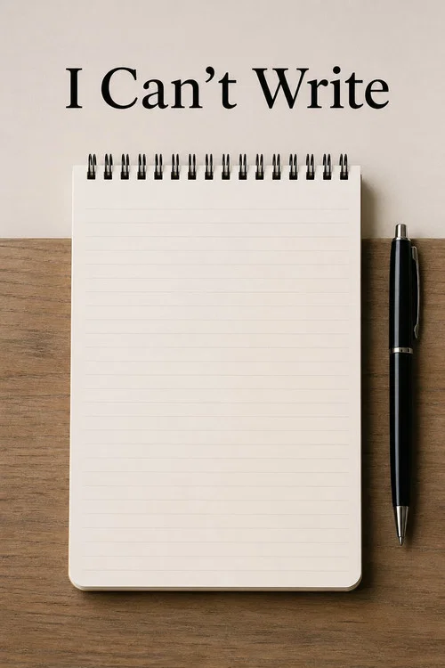 I Can't Write постер