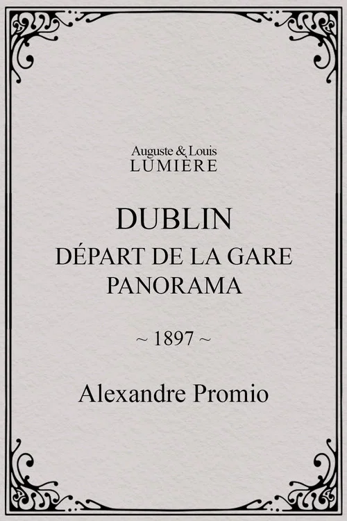 Dublin, Départ de la gare. Panorama постер