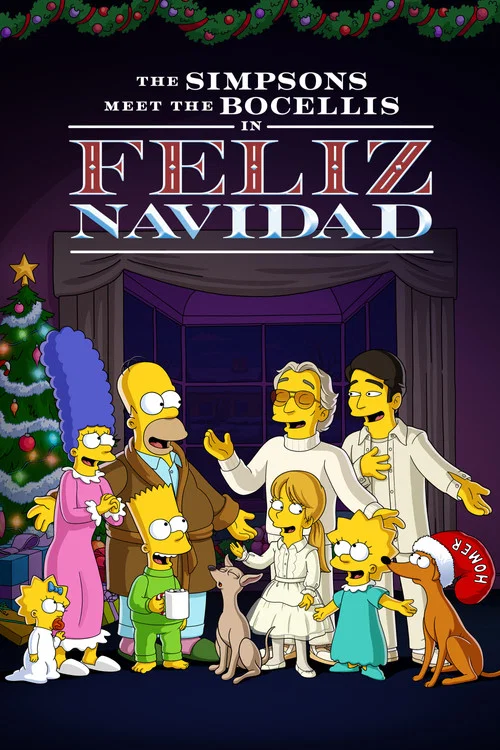 The Simpsons Meet the Bocellis in "Feliz Navidad" постер