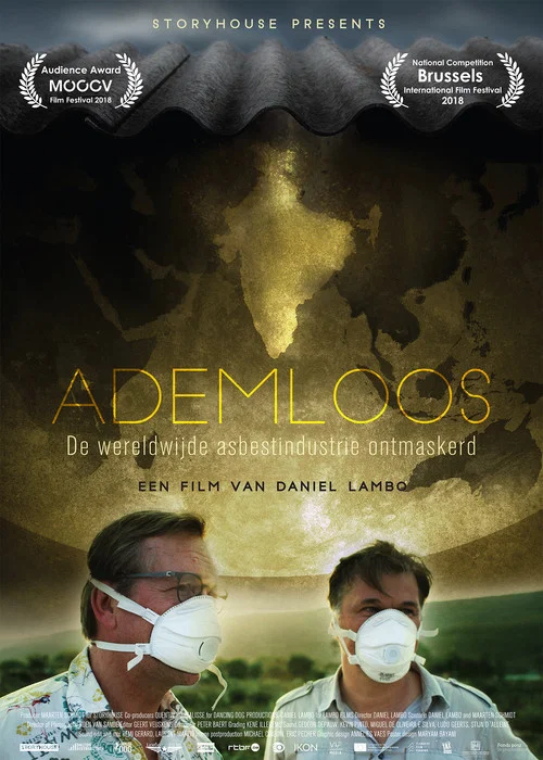 Ademloos постер