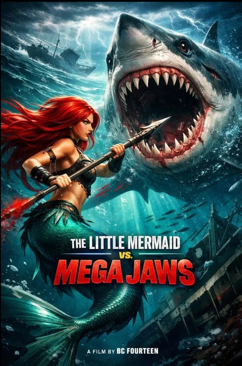 The Little Mermaid vs. Mega Jaws постер