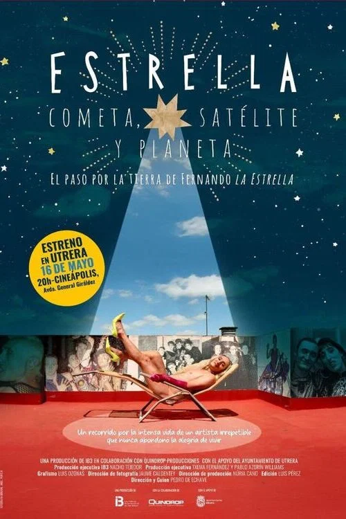 Estrella, cometa, satélite y planeta постер
