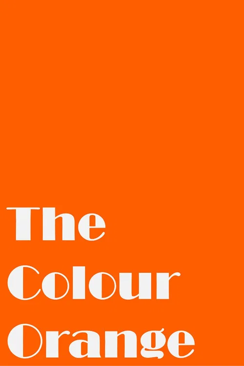 The Colour Orange постер