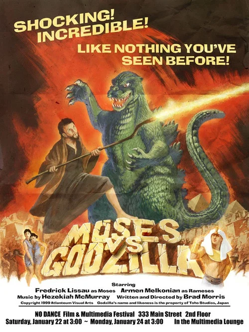 Moses vs. Godzilla постер