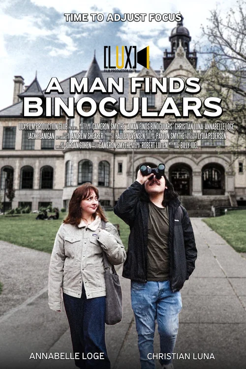 A Man Finds Binoculars постер