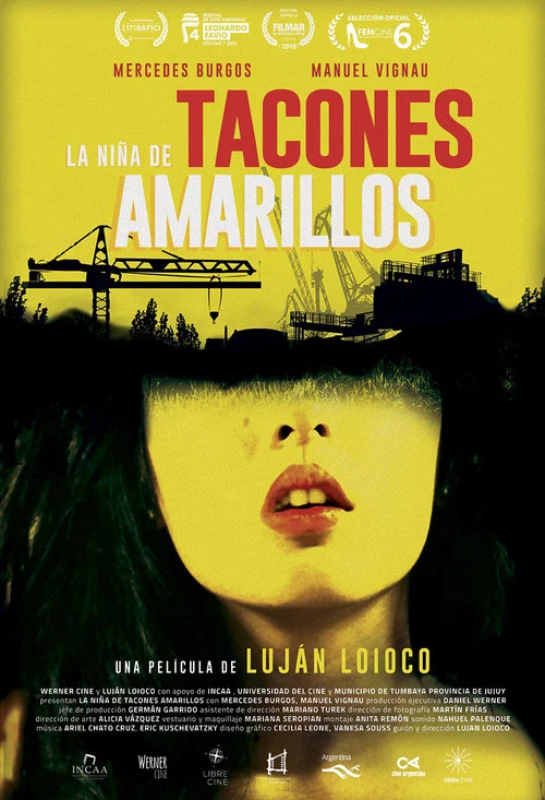La niña de tacones amarillos постер
