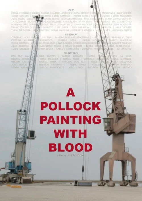 Um Quadro do Pollock com Sangue постер