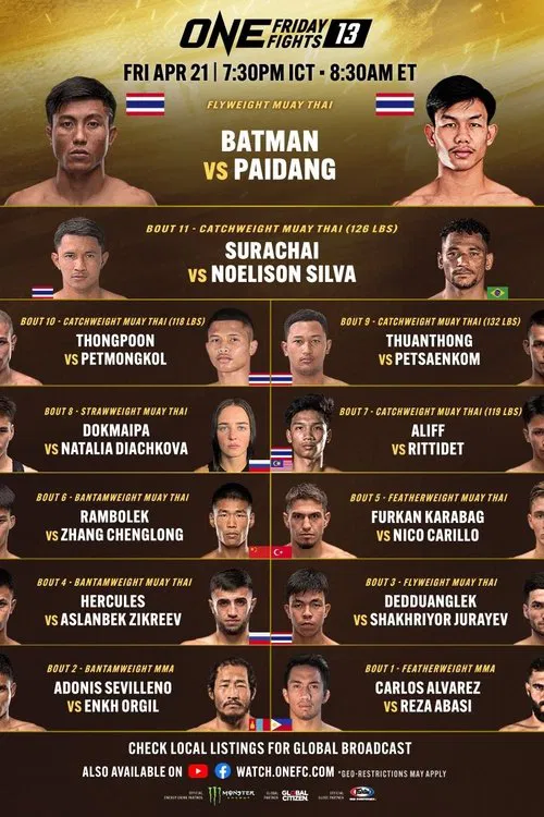 ONE Friday Fights 13: Batman vs. Paidang постер