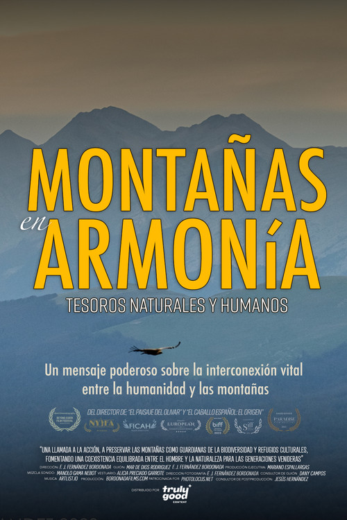 Montañas en armonía постер