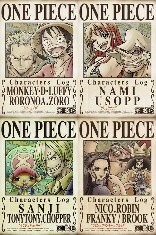 ワンピース キャラクターズLog постер