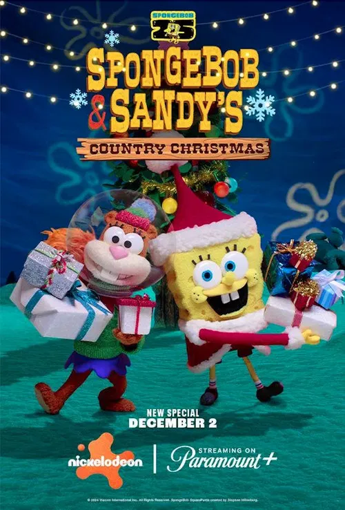 SpongeBob and Sandy’s Country Christmas постер
