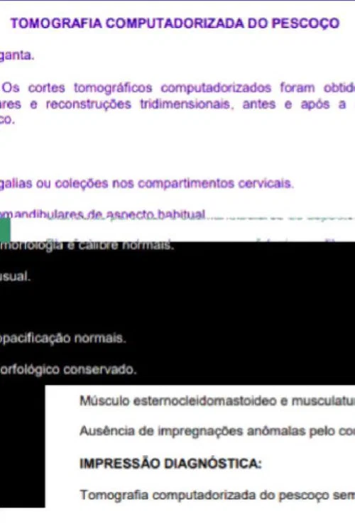 Uma tomografia do meu pescoço постер