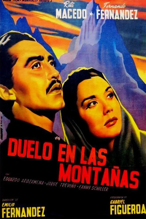 Duelo en las montañas постер