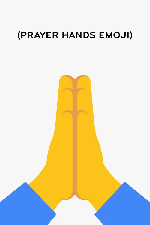 (Prayer Hands Emoji) постер