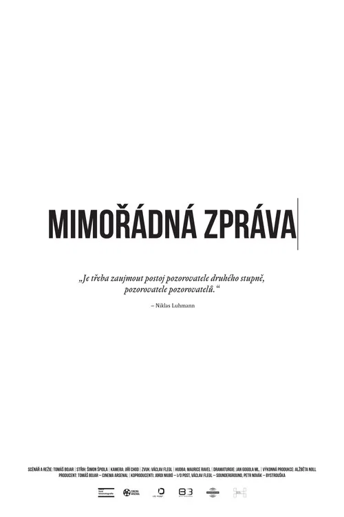 Mimořádná zpráva постер